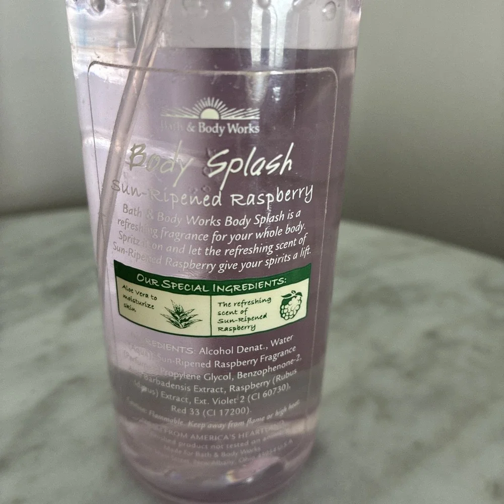 Bath & Body Works Sun Ripened Raspberry Body Splash • 8oz Special Edition
